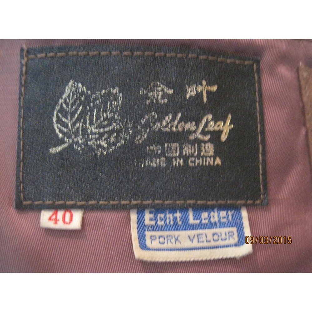 William Barry 40 USA Vintage 70s LEATHER Pork Velour Western ROCKER JACKET j129 - Picture 4 of 4